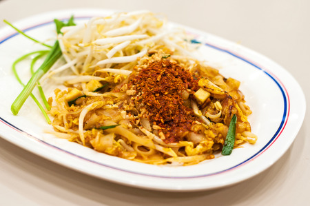Asian noodle stir fry .  Thailandの写真素材