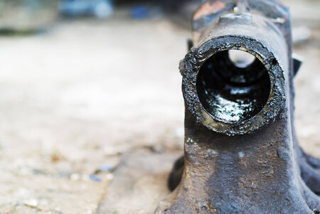Old dirty Parts oil mess .の写真素材
