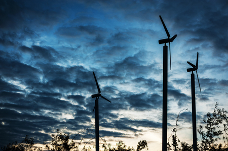 An Wind Energy in morning light .の写真素材
