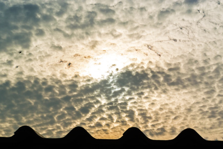An Dramatic Sunset in sunset sky .の写真素材