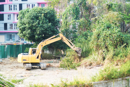 An Construction destruction nature for people .の写真素材