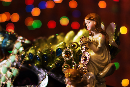 An Resting Statue in feeling peace  .の写真素材