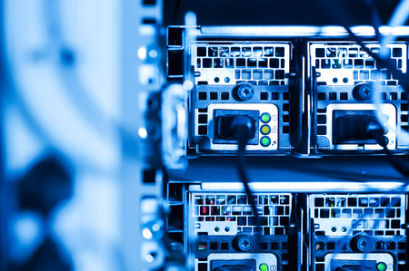 Network hub cable lan Close up .の写真素材