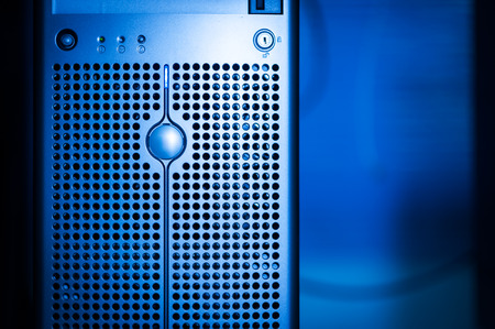 Computer Network servers in data room .の写真素材