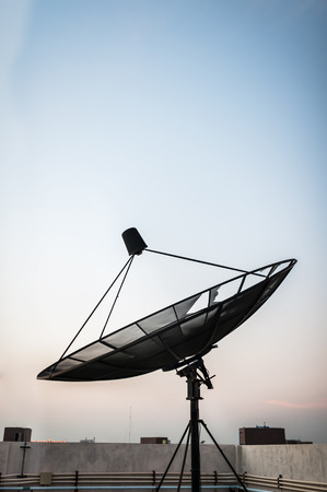 Radar in blue sky sunlight .の写真素材