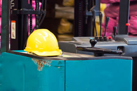 An Safety helmets in industry place .の写真素材