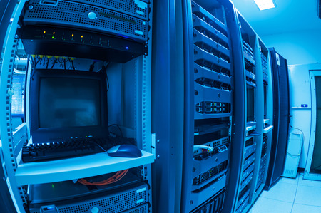 Network servers in data room .の写真素材