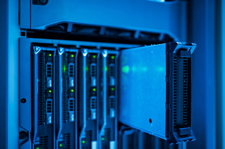 Network servers in data room .の写真素材