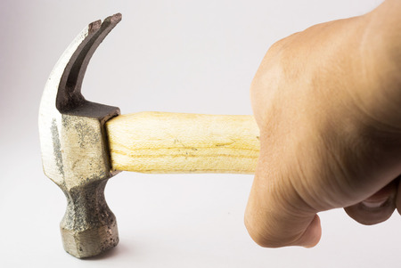 An Small hammer in studio light .の写真素材