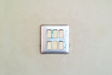 An Switch light on wall with soft light .の写真素材