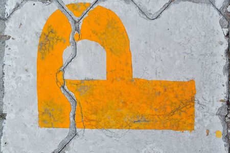 An Text crack in soft light .の写真素材