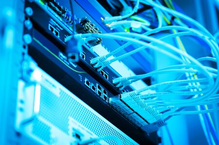 Core switch technology in network room place .の写真素材