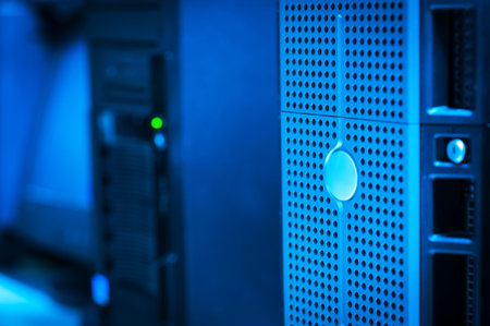 An Network servers in data room .