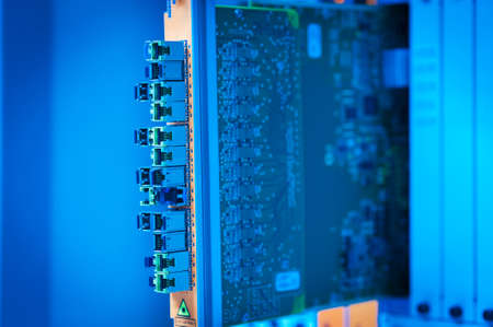 Core switch technology in network room place .の写真素材