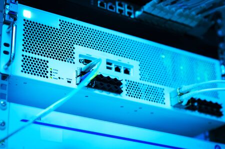 Core switch technology in network room place .の写真素材