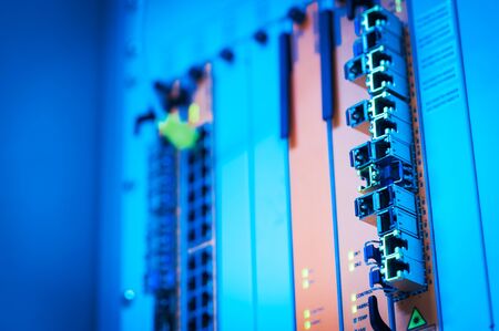 Core switch technology in network room place .の写真素材