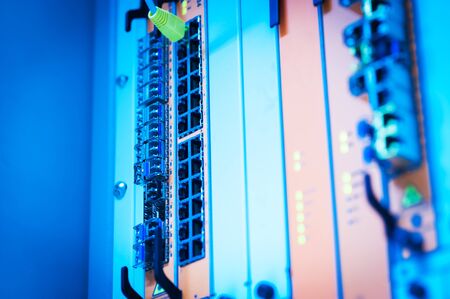 Core switch technology in network room place .の写真素材