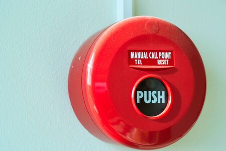 An Fire Alarm near door fire .の写真素材