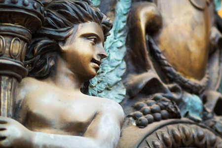 Little Children  statue in soft light .の写真素材