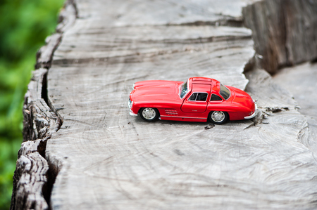 An Sport car model in nature place .の写真素材