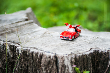 An Sport car model in nature place .の写真素材
