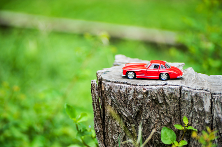 An Sport car model in nature place .の写真素材