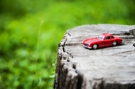 An Sport car model in nature place .の写真素材