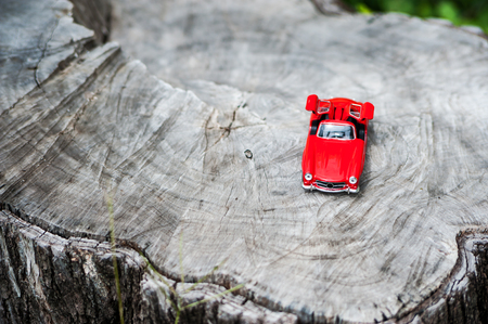 An Sport car model in nature place .の写真素材