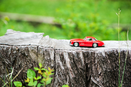 An Sport car model in nature place .の写真素材