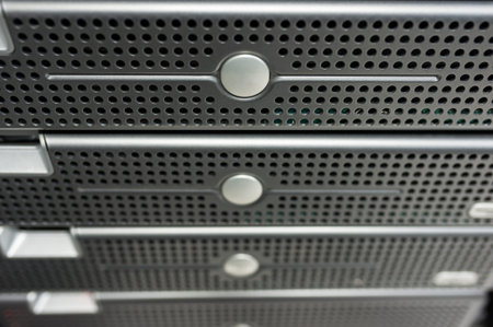 An Network servers in data room .