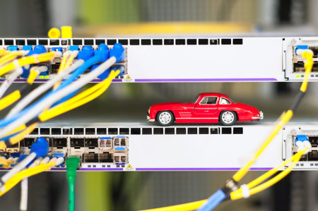 Core switch technology in network room place .の写真素材