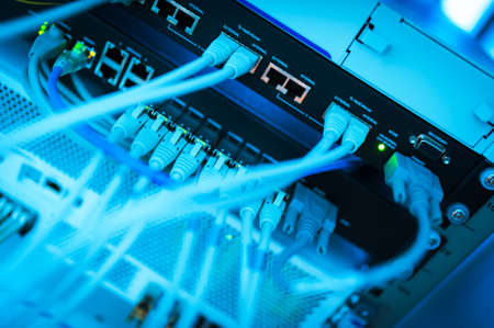 Core switch technology in network room place .の写真素材