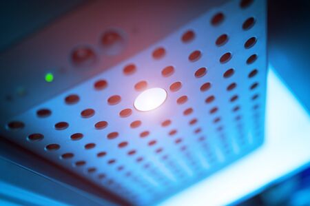 Network servers in data room Domestic Room .の写真素材