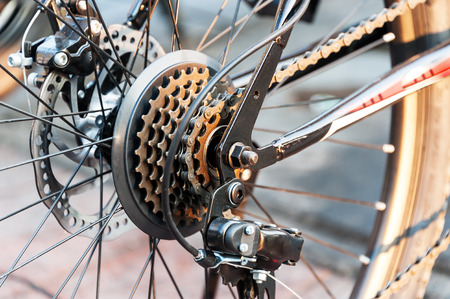 An Gear Bicycle in soft light .の写真素材