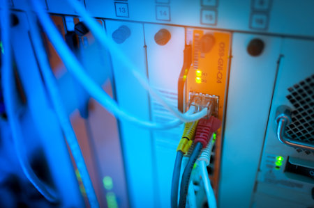 Core switch technology in network room place .