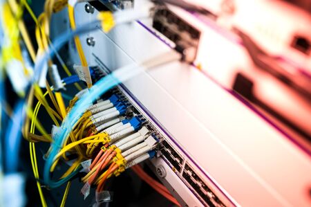Core switch technology in network room place .の写真素材