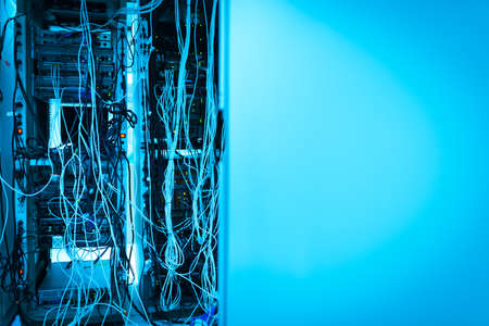 Core switch technology in network room place .の写真素材