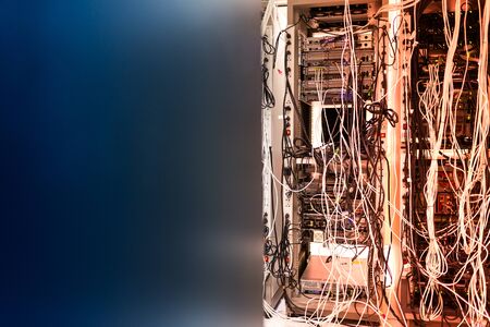 Core switch technology in network room place .の写真素材