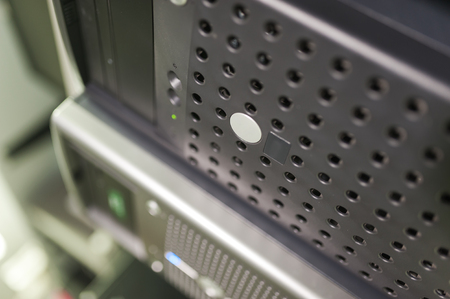 Network servers in data room Domestic Room .の写真素材