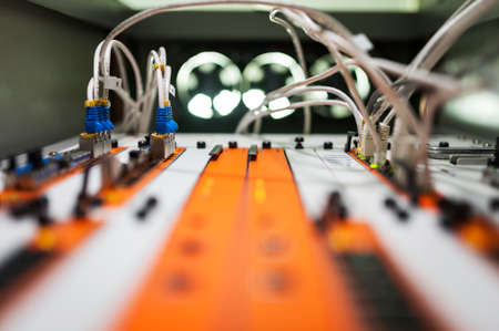 Core switch technology in network room place .の写真素材