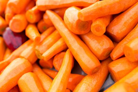 An Fresh Carrot in market place .の写真素材