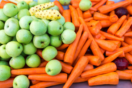 An Fresh Carrot in market place .の写真素材