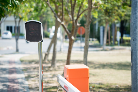 An Automatic Sensor gate car park .の写真素材