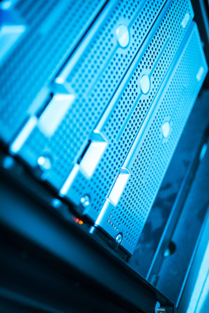 Network servers in data room Domestic Room .