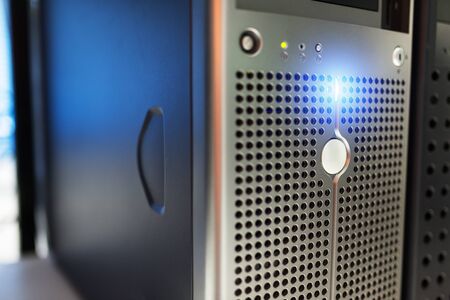 Network servers in data room Domestic Room .の写真素材
