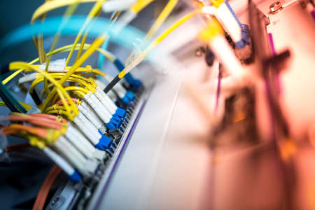 Core switch technology in network room place .の写真素材