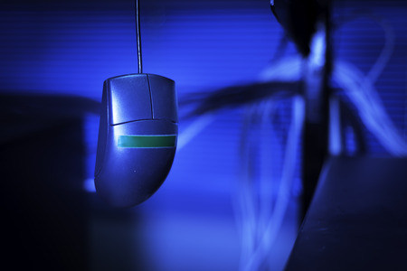 Mouse computer in data center room .の写真素材