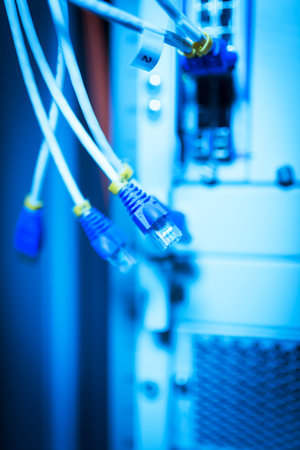 Core switch technology in network room place .の写真素材