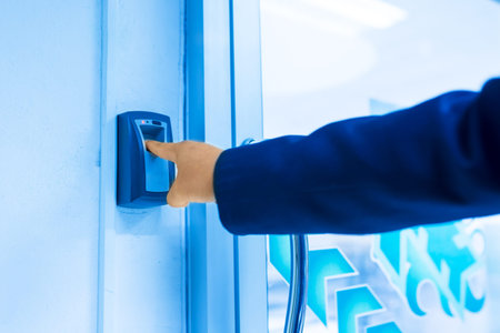 An Fingerprint machine server safety .