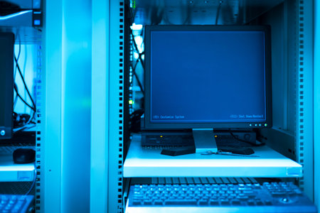 Network servers in data room Domestic Room .